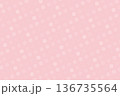 使いやすいニュアンスカラーのやわらかドット背景パステルピンク 136735564