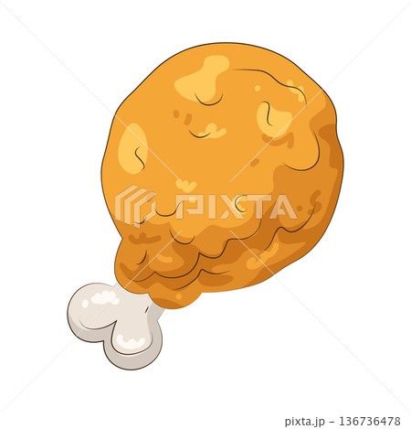 Illustration of Fried chicken 136736478