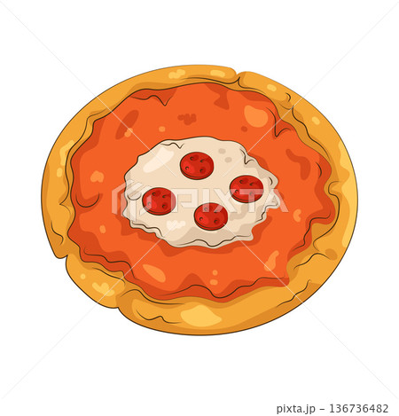 Illustration of Pizza  136736482