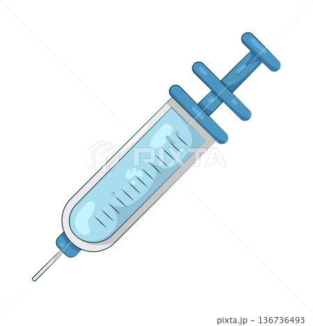 Illustration of syringe Illustration of syringe 136736493
