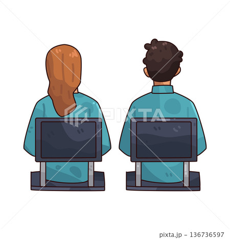 Illustration of audience Illustration of audience 136736597