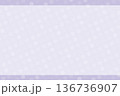 使いやすいニュアンスカラーのやわらかドット背景ラベンダーパープル余白あり 136736907