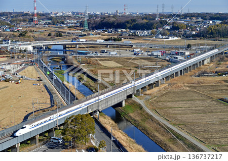 東海道新幹線　新横浜－小田原　JR東海　N700A系　G2編成（東京）　のぞみ　ひかり　こだま 136737217