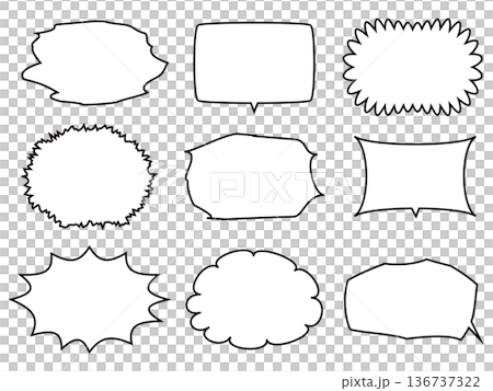 Speech bubble set 13 Speech bubble set 13 136737322