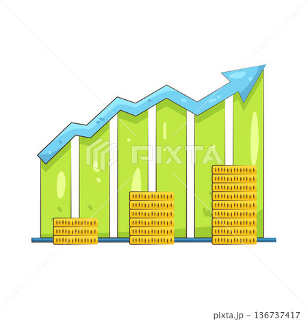 Illustration of Financial growth Illustration of Financial growth 136737417