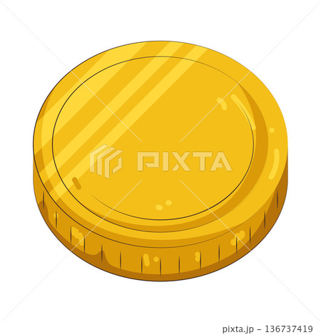 Illustration of coin Illustration of coin 136737419