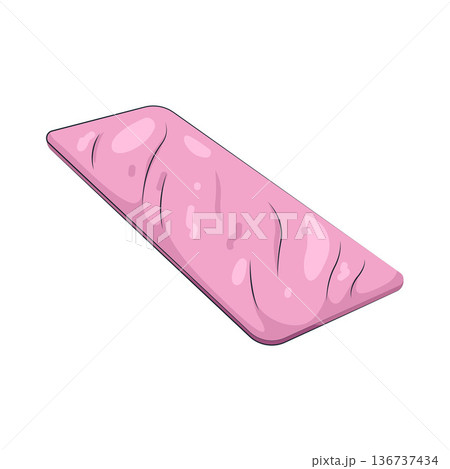 Illustration of yoga mat Illustration of yoga mat 136737434