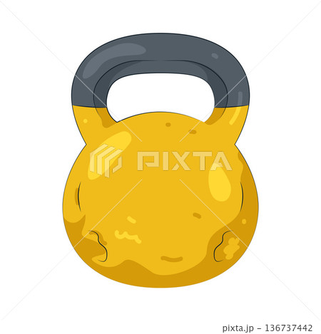 Illustration of kettlebell Illustration of kettlebell 136737442