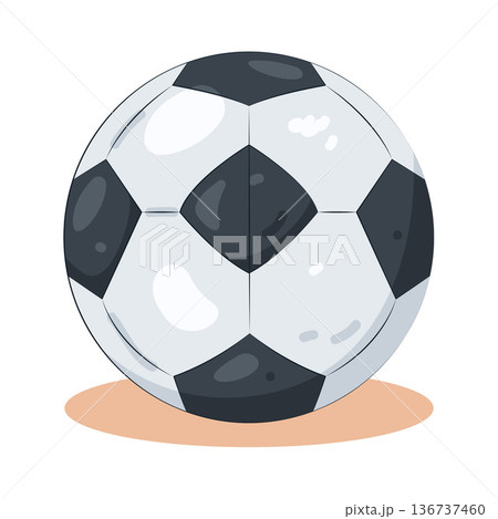 Illustration of soccer ball 136737460
