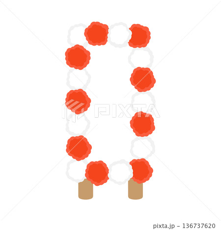 立て看板（卒業・入学・運動会）イラスト 136737620