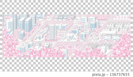 街並みの立体図. 都市の景観. 街並みの立体図. 都市の景観. 136737655