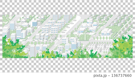街並みの立体図. 都市の景観. 街並みの立体図. 都市の景観. 136737660