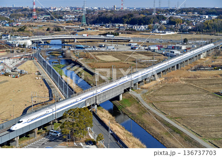 東海道新幹線　新横浜－小田原　JR東海　N700S系　J11編成（東京）　のぞみ　ひかり　こだま 136737703