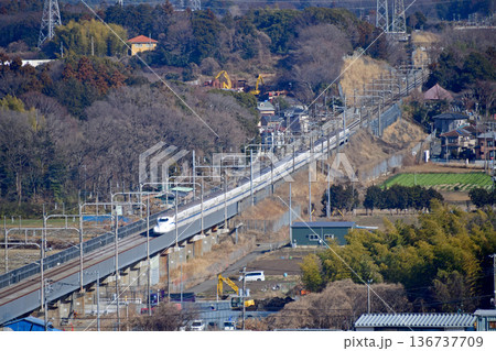東海道新幹線　新横浜－小田原　JR東海　N700S系　J43編成（東京）　のぞみ　ひかり　こだま 136737709