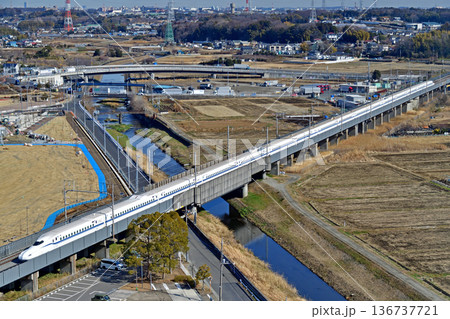 東海道新幹線　新横浜－小田原　JR東海　N700S系　J0編成（東京）　試運転 136737721