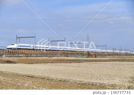 東海道新幹線　新横浜－小田原　JR西日本　N700A系　F7編成（博多）　のぞみ　ひかり　こだま 136737733