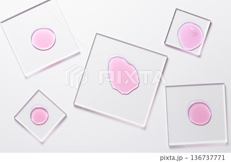 A skin serum or a moisturizing gel or a face wash gel. Cosmetic product. White background. A skin serum or a moisturizing gel or a face wash gel. Cosmetic product. White background. 136737771