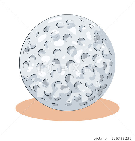 Illustration of golf ball Illustration of golf ball 136738239