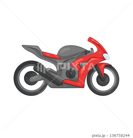 Illustration of sport motorcycle Illustration of sport motorcycle 136738244
