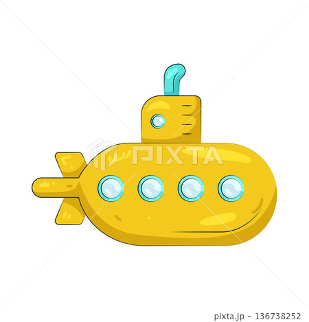 Illustration of submarine  136738252