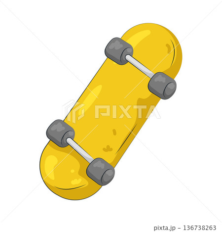 Illustration of skateboard  136738263