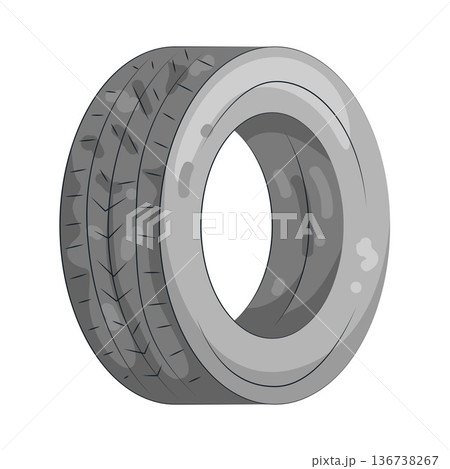 Illustration of tire Illustration of tire 136738267