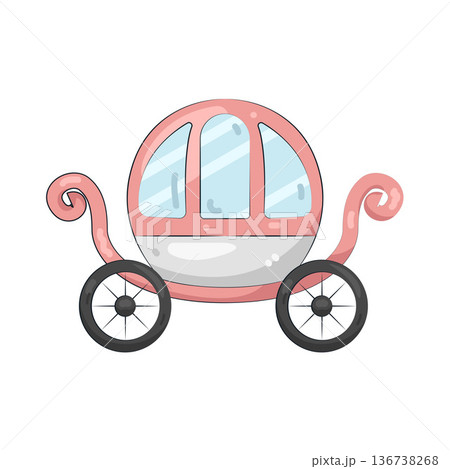 Illustration of carriage Illustration of carriage 136738268