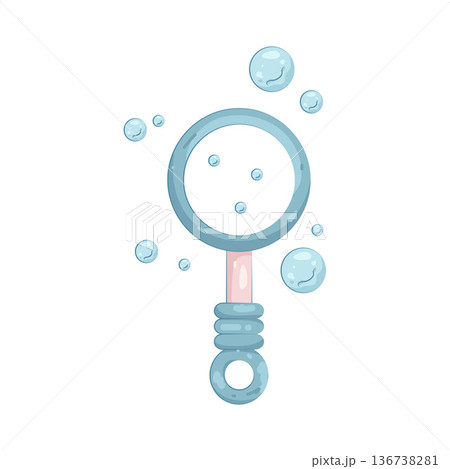 Illustration of bubble wand 136738281