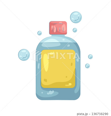 Illustration of bubble bottle Illustration of bubble bottle 136738290
