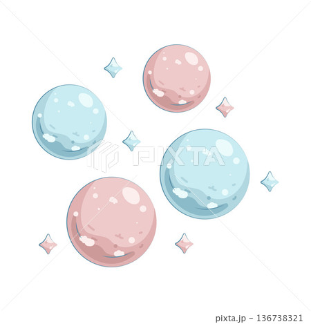 Illustration of bubble  136738321