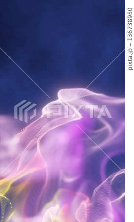 Abstract purple and pink flowing mesh waves on deep blue background, with soft neon glow and smooth motion for modern technology wallpaper Abstract purple and pink flowing mesh waves on deep blue background, with soft neon glow and smooth motion for modern technology wallpaper 136738980