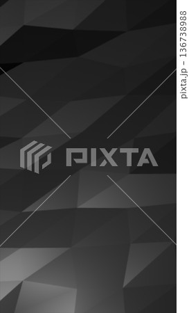 Abstract dark geometric surface with angular low-poly shapes, forming a modern minimal background with depth and subtle texture Abstract dark geometric surface with angular low-poly shapes, forming a modern minimal background with depth and subtle texture 136738988