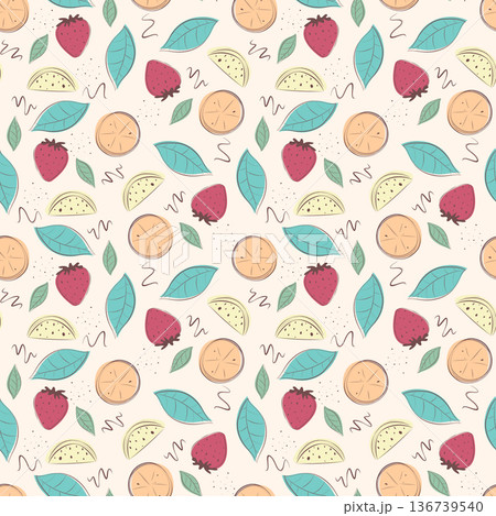 fruity seamless pattern 136739540