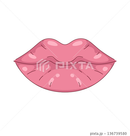 Illustration of lips Illustration of lips 136739580