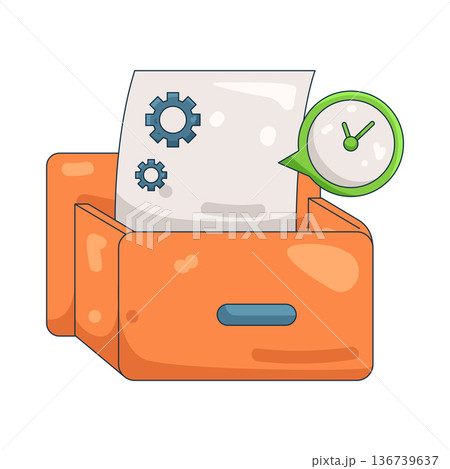 Illustration of archive  136739637