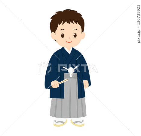 袴姿の男の子 136739923