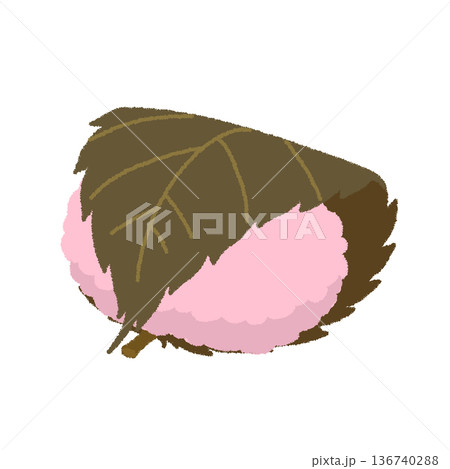 桜餅のイラスト 桜餅のイラスト 136740288
