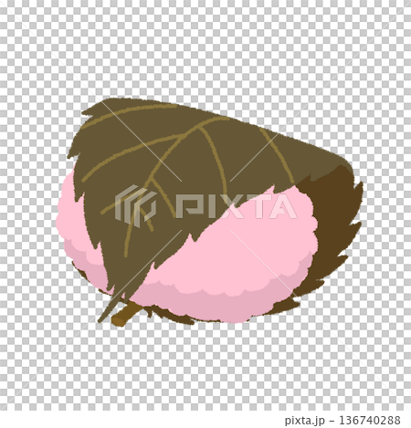 桜餅のイラスト 桜餅のイラスト 136740288