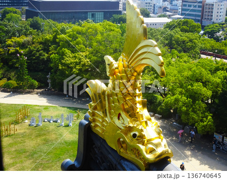 岡山城の鯱（岡山県岡山市）＿2025年7月撮影 136740645