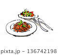 スパゲッティ 136742198
