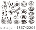 イタリアン墨絵1 136742204