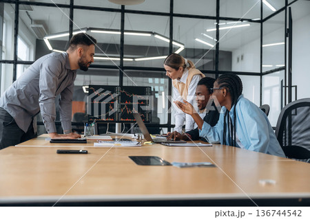 Business people are working in the office Business people are working in the office 136744542