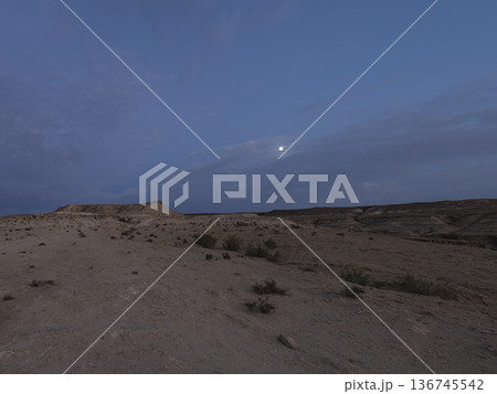 カザフスタン・月夜のウスチュルト台地 / Ustyurt plateau, Kazakhstan 136745542