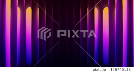 Glass abstract background color light gradient 3d violet render rainbow effect. Glass abstract background color light gradient 3d violet render rainbow effect. 136746138