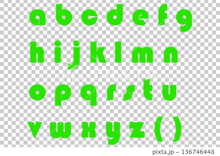 字母 4 小寫 黃綠色 字母 4 小寫 黃綠色 136746448