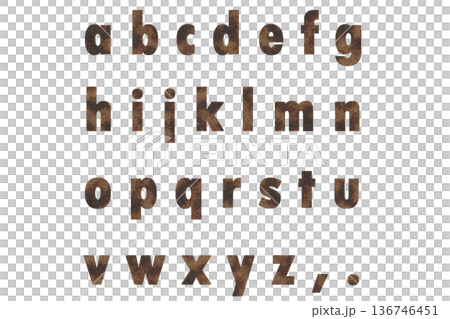 字母 5 小寫棕色鏽跡紋理 字母 5 小寫棕色鏽跡紋理 136746451