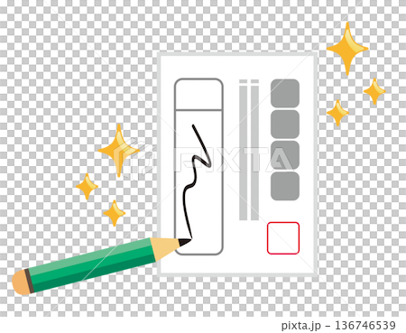 投票用紙のイラスト　選挙アイコン 136746539