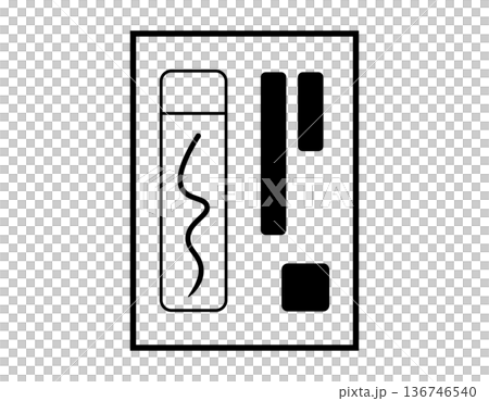 投票用紙のイラスト　選挙アイコン 136746540
