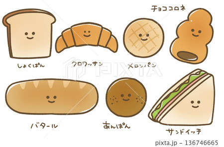 パンのイラスト 136746665