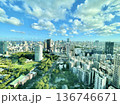 東京のパノラマ風景 136746671